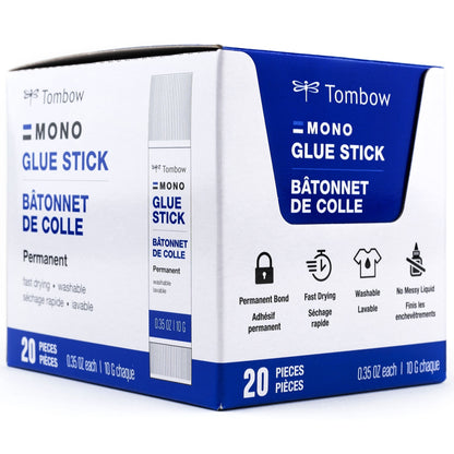Tombow MONO Glue Stick 10g Open Stock 20/Pkg-