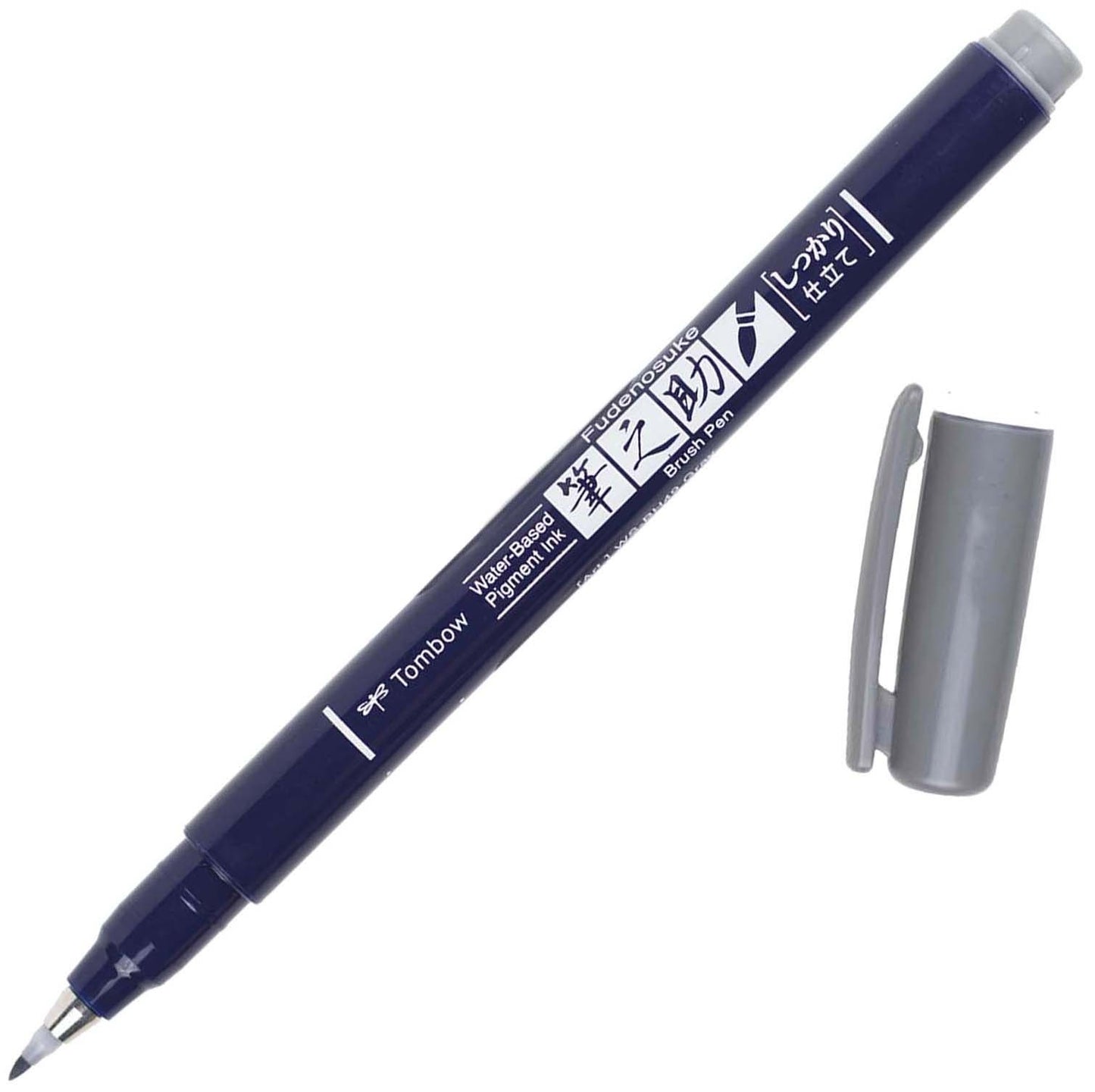 Tombow Fudenosuke Fine Tip Brush Pen -Gray