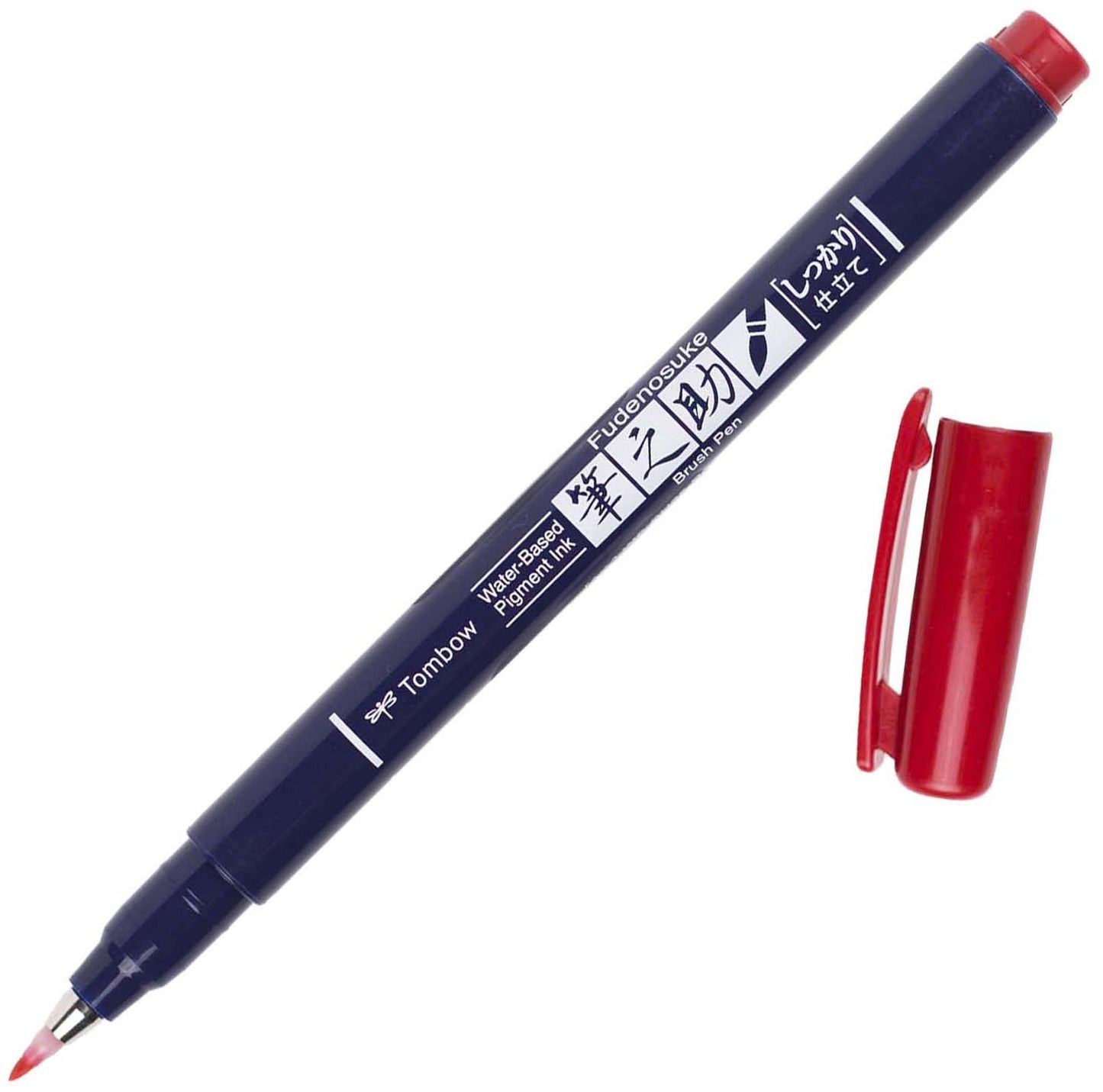 Tombow Fudenosuke Fine Tip Brush Pen -Red