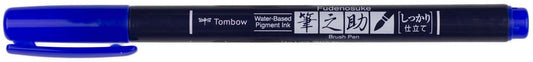 Tombow Fudenosuke Fine Tip Brush Pen -Blue