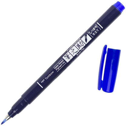 Tombow Fudenosuke Fine Tip Brush Pen -Blue