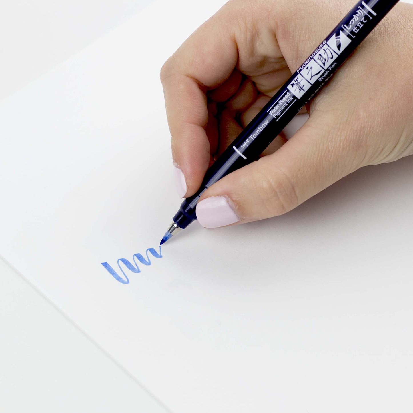 Tombow Fudenosuke Fine Tip Brush Pen -Blue