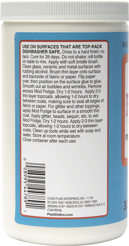 Plaid Mod Podge Dishwasher Safe Gloss-32oz