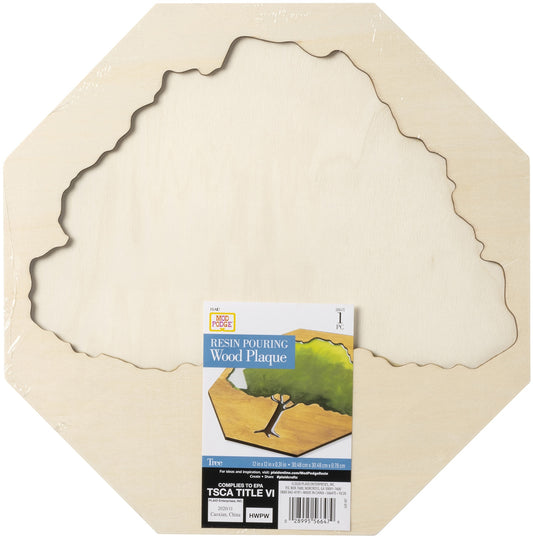 Mod Podge Tree Pouring Plaque -12"X12"X0.125"
