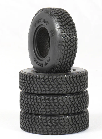 1" PBX A/T Scale Tires & Foam Inserts (2pcs)