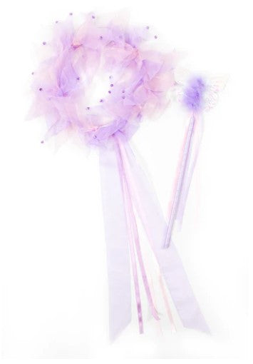 Lilac Fairy Halo & Wand - 3+ yrs.