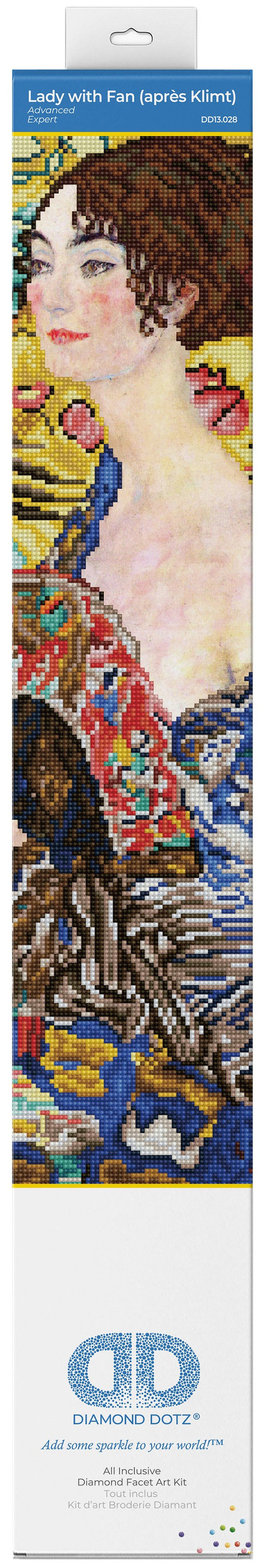 Diamond Dotz Diamond Art Kit 26.4"X26.4"-Lady With Fan