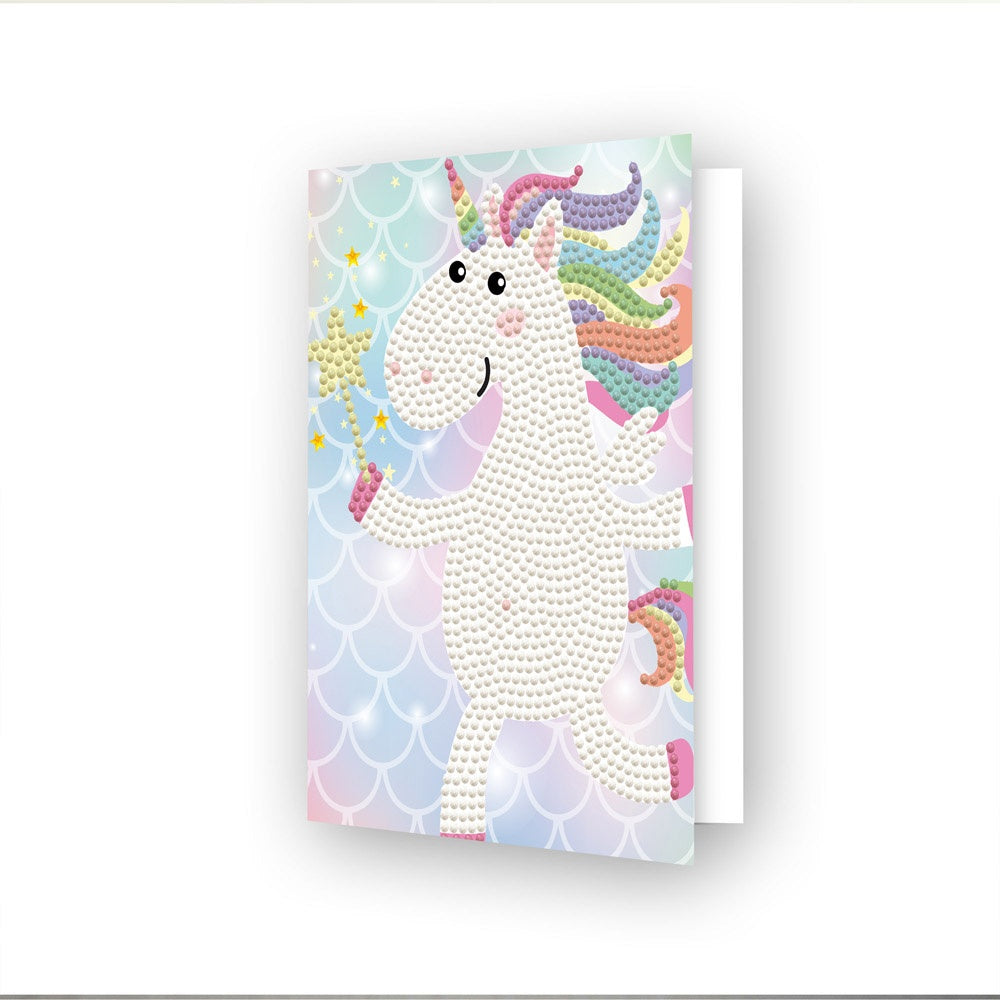 Diamond Dotz Diamond Art Greeting Card Kit 5"X7"-Unicorn Wish