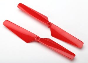 Rotor blade set red (2)/ 1.6x5mm BCS (2)