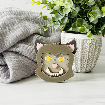 Pheasant & Needham Home Decor & Crafts - DIY Werewolf Magnet Kit HALLOWEEN CRAFT KIT