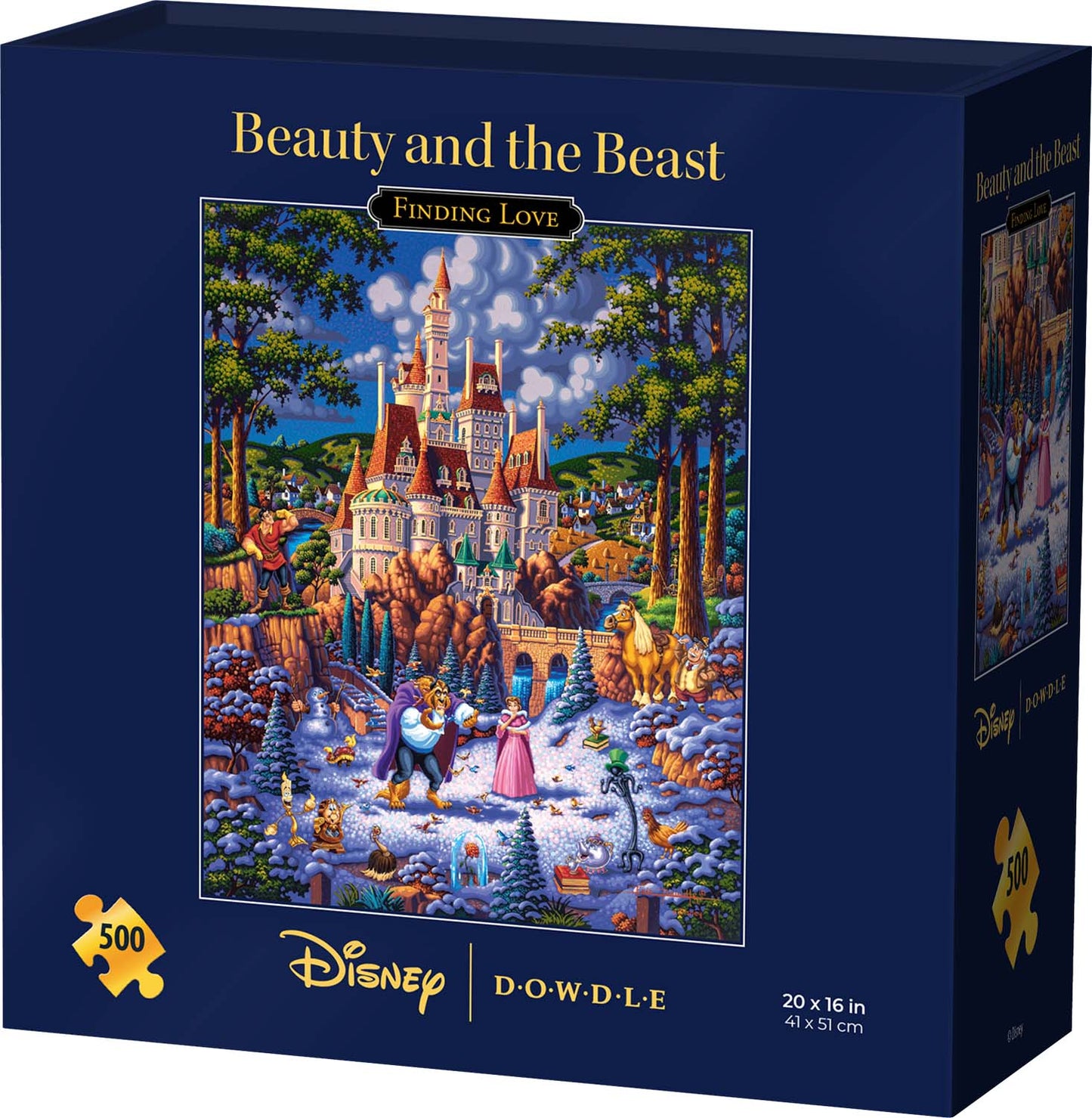 Beauty and the Beast Finding Love - 500 Piece Traditional Puzzle