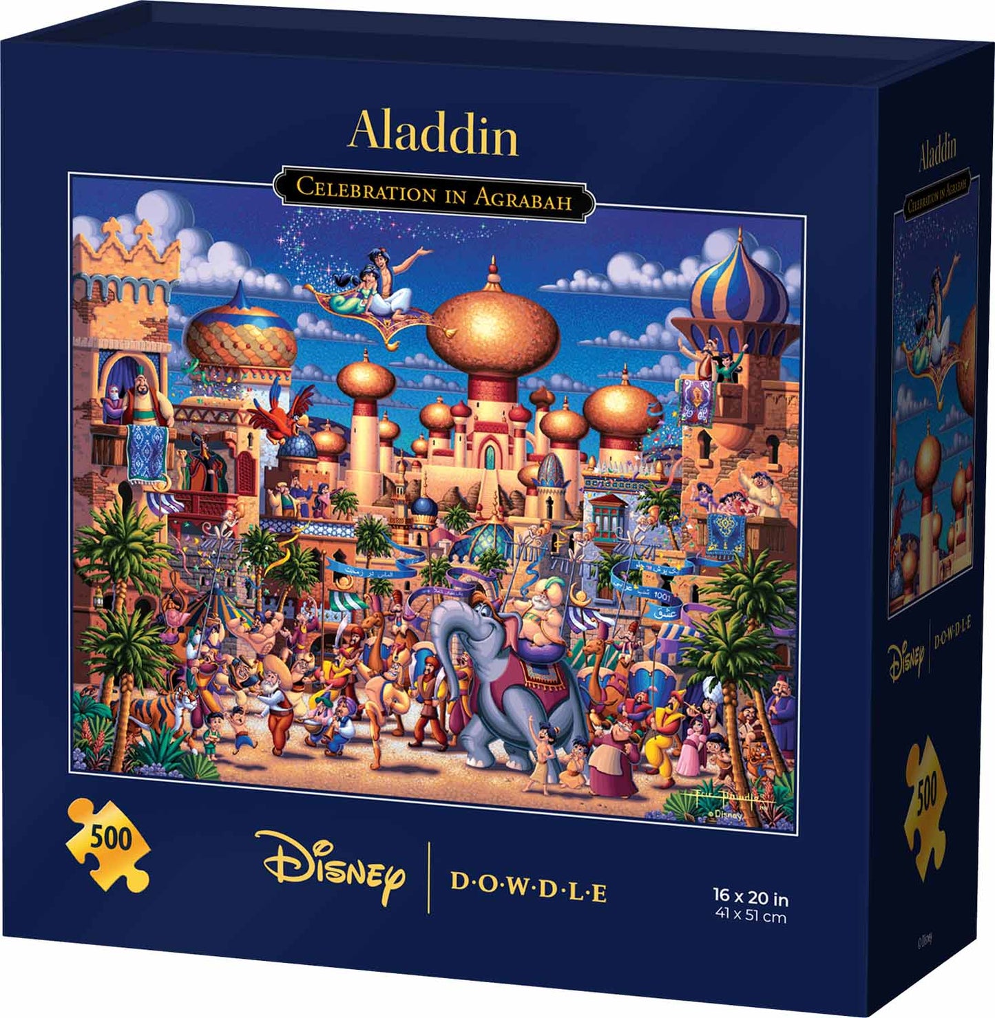 Aladdin Celebration in Agrabah - 500 Piece Traditional Puzzle