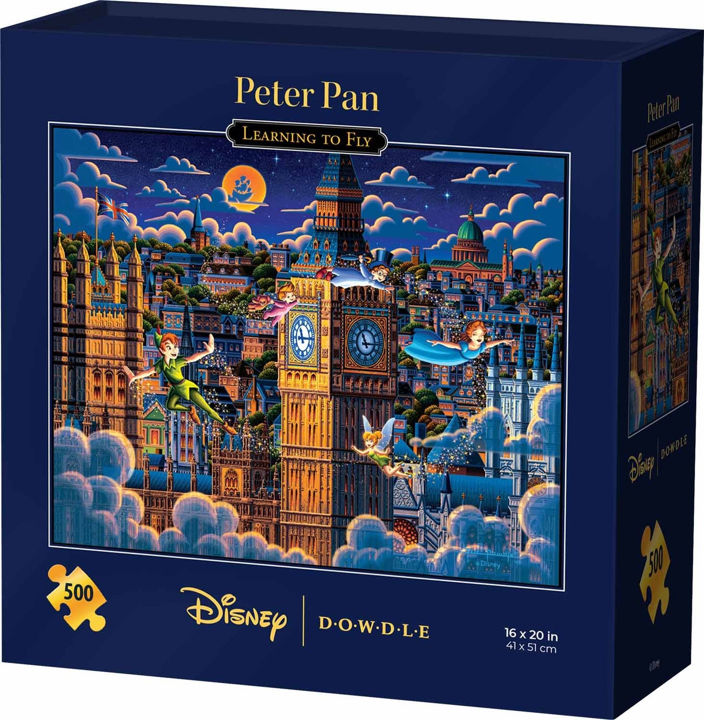Peter Pan Learning to Fly - 500 Piece Traditional Puzzle