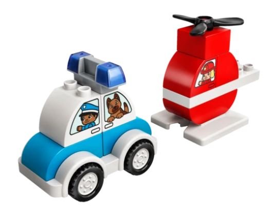 10957 Fire Helicopter & Police Car