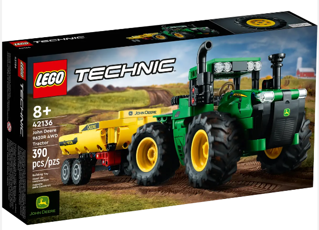 LEGO Technic John Deere 9620R 4WD Tractor Farm Toy 42136