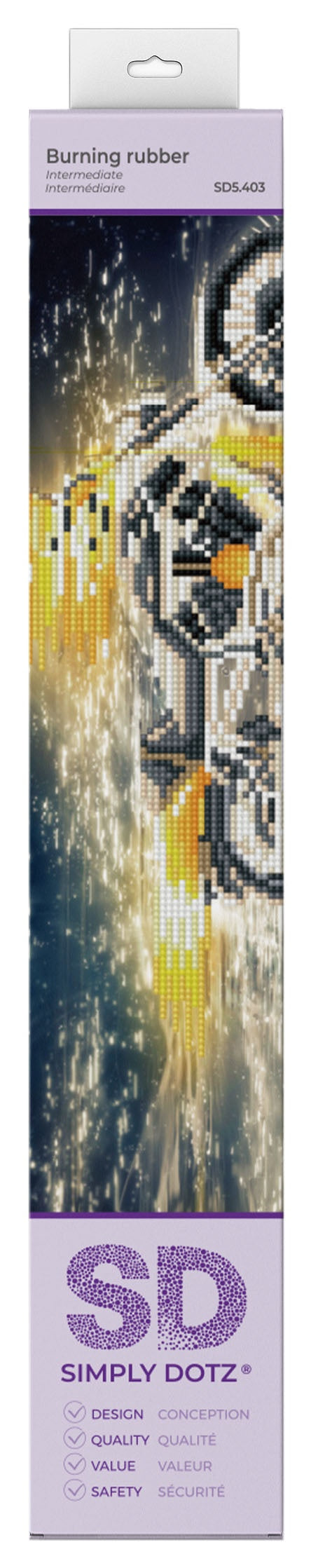 Diamond Dotz Simply Dotz Diamond Art Kit 18"X14"-Burning Rubber
