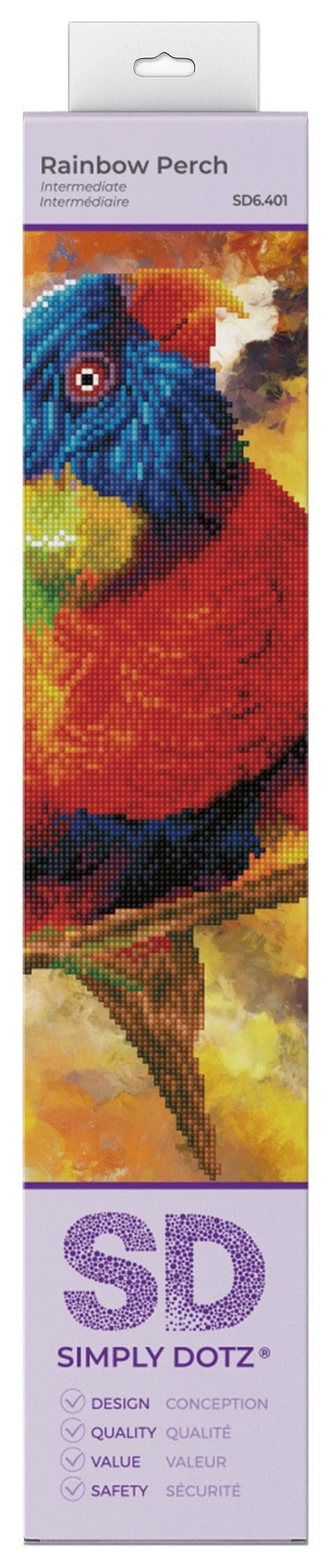 Diamond Dotz Simply Dotz Diamond Art Kit 19.7"X12.6"-Rainbow Perch