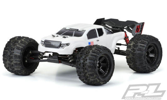 Pre-Cut Brute Bash Armor (White) Body-ARRMA Kraton 6s