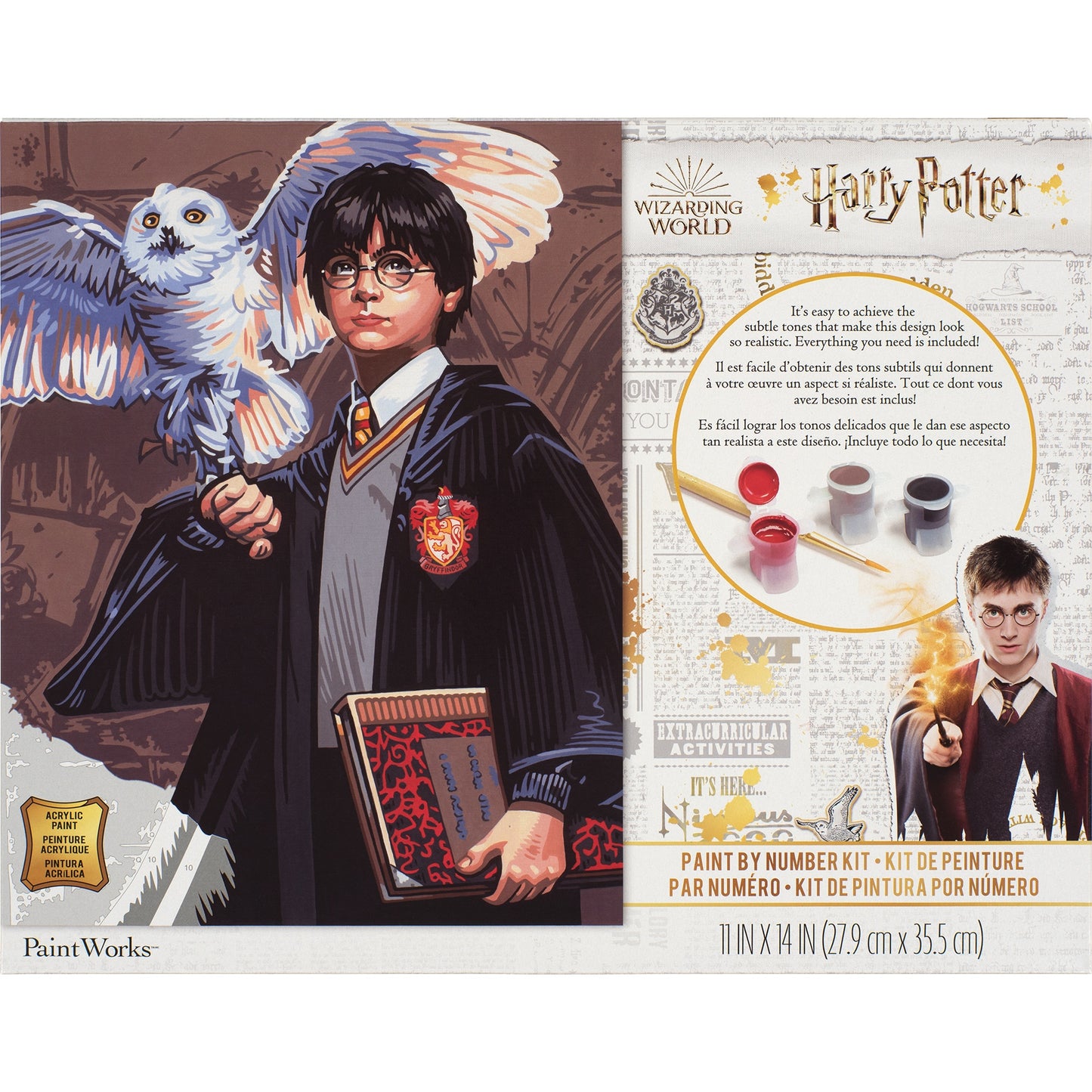Paint Works Paint By Number Kit 11"X14"-Harry And Hedwig
