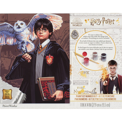Paint Works Paint By Number Kit 11"X14"-Harry And Hedwig