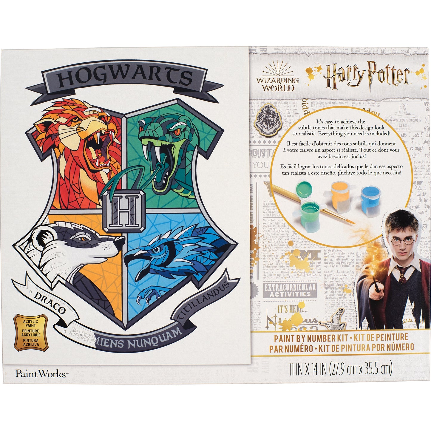Paint Works Paint By Number Kit 11"X14"-Hogwarts