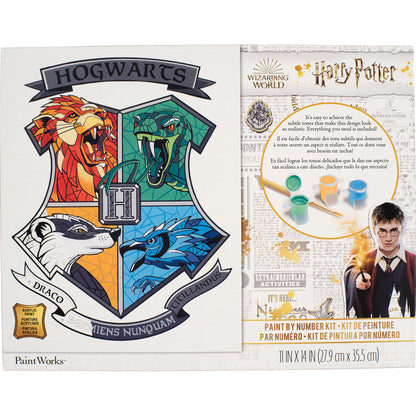 Paint Works Paint By Number Kit 11"X14"-Hogwarts