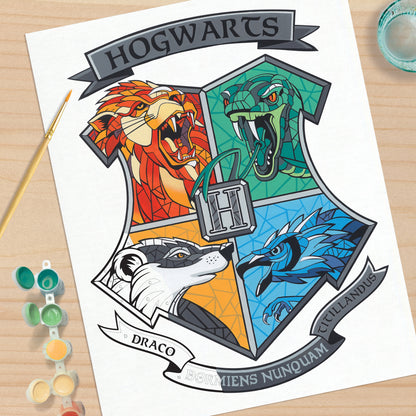 Paint Works Paint By Number Kit 11"X14"-Hogwarts