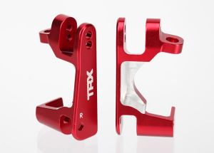 Caster blocks (c-hubs) 6061-T6 aluminum (red-anodized) left & right