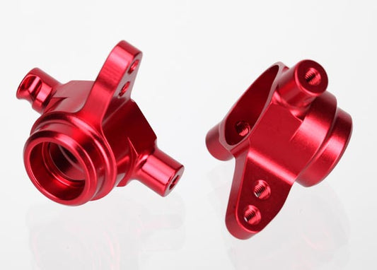 Steering blocks 6061-T6 aluminum (red-anodized) left & right
