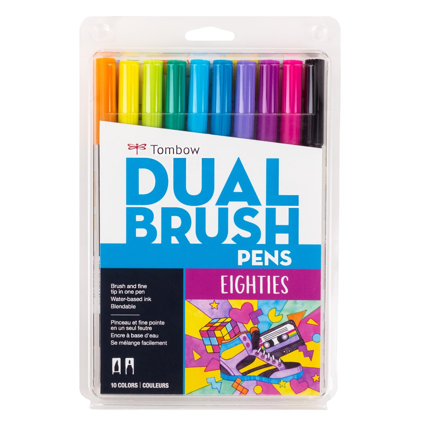 Tombow Dual Brush Pens 10/Pkg-Primary