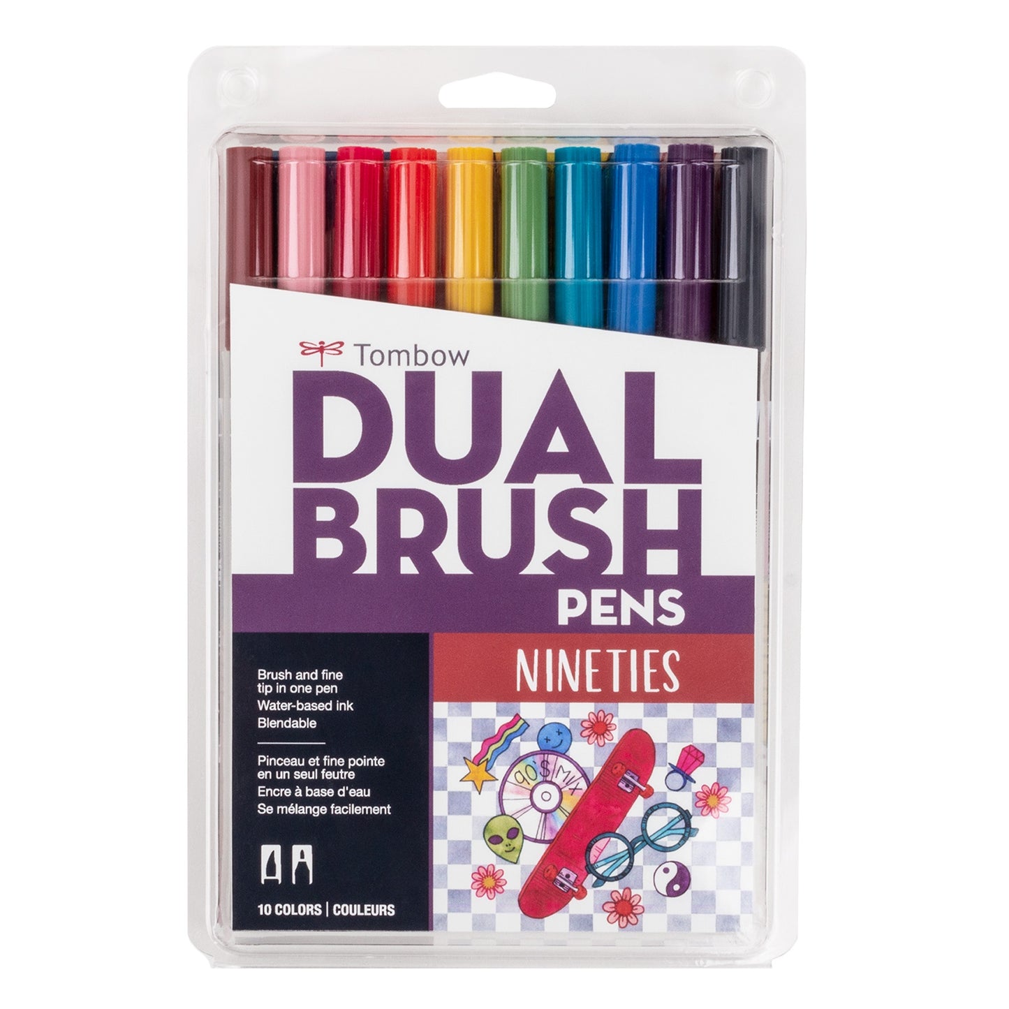 Tombow Dual Brush Pens 10/Pkg-Primary