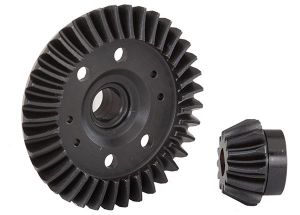 Ring gear differential/ pinion gear differential (machined spiral cut) (rear)