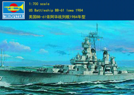 05701 1/700 U.S.S. Iowa BB-61 1984