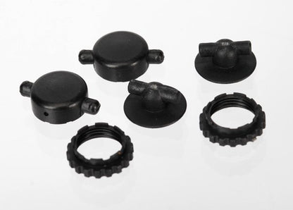 Caps & spring retainers GTR shocks (upper cap (2) upper retainer (2) lower retainer (2))