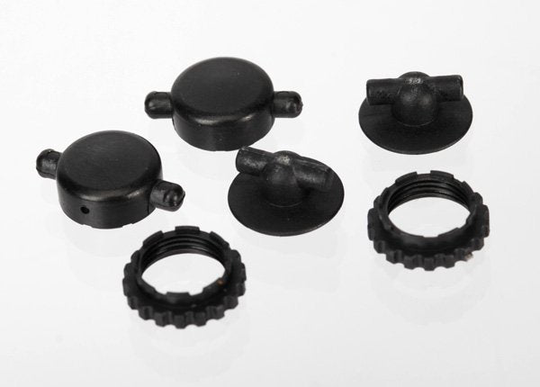 Caps & spring retainers GTR shocks (upper cap (2) upper retainer (2) lower retainer (2))
