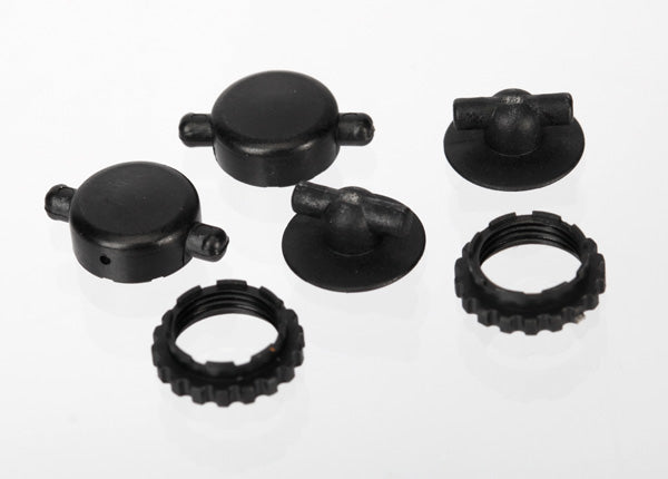 Caps & spring retainers GTR shocks (upper cap (2) upper retainer (2) lower retainer (2))