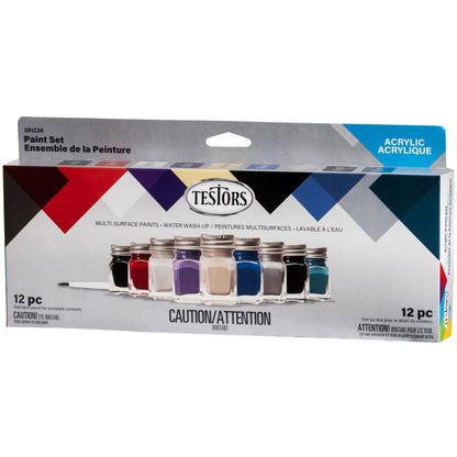 Testors Craft Acrylic Paint Set 9/Pkg-Auto Truck