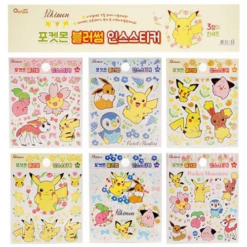 K-Wonderland - Pokemon Blossom Insta Sticker Set (3 Sheets) – Official