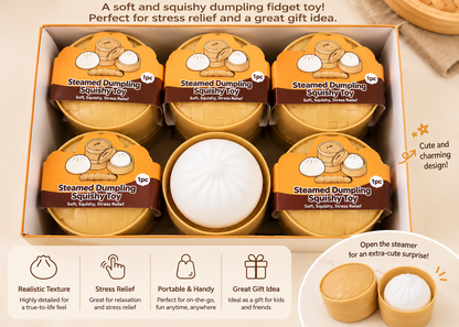 K-Wonderland - King Dumpling Squishy – Super Soft Stress Relief Fidget