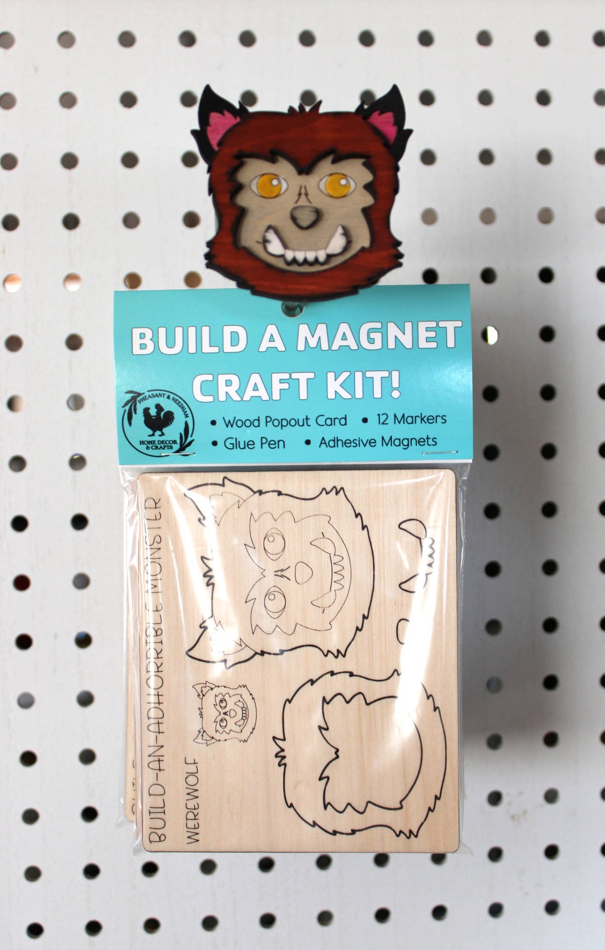 Pheasant & Needham Home Decor & Crafts - DIY Werewolf Magnet Kit HALLOWEEN CRAFT KIT