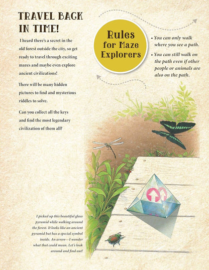 Fox Chapel Publishing - Curious Quest: Time Travel - Seek-and-Find Maze Challenges