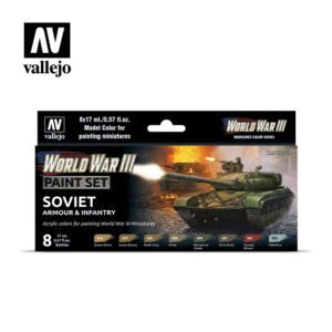 70.221 WWIII Soviet Armour & Infantry - Model Color Wargames Color Series 17ml 8pc