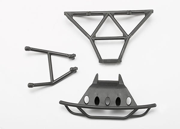 Bumpers front (1)/ rear (1)/ 2.5x14mm CS(2) (1/16 Slash)