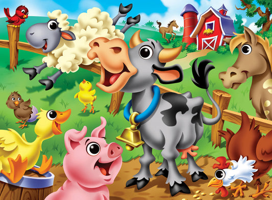 Googly Eyes - Farm Animals 48pc Puzzle