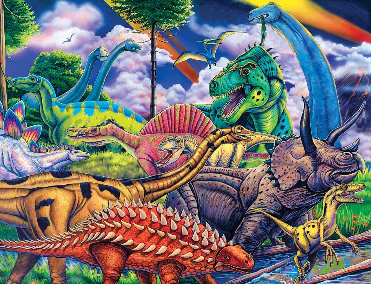 Animal Planet: Dinosaur Friends - 100pc Jigsaw Puzzle By Masterpieces