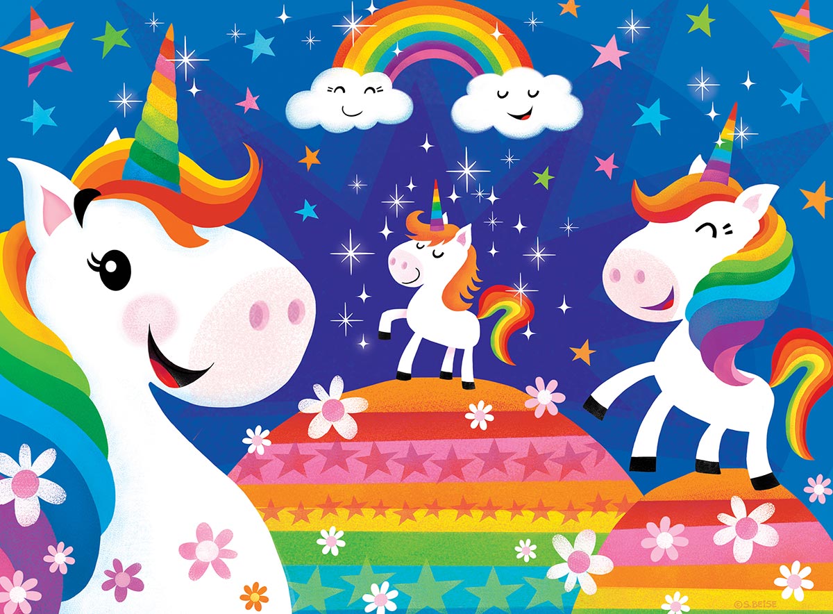 Lil Puzzler: Rainbow Unicorns - 24pc Jigsaw Puzzle by Masterpieces