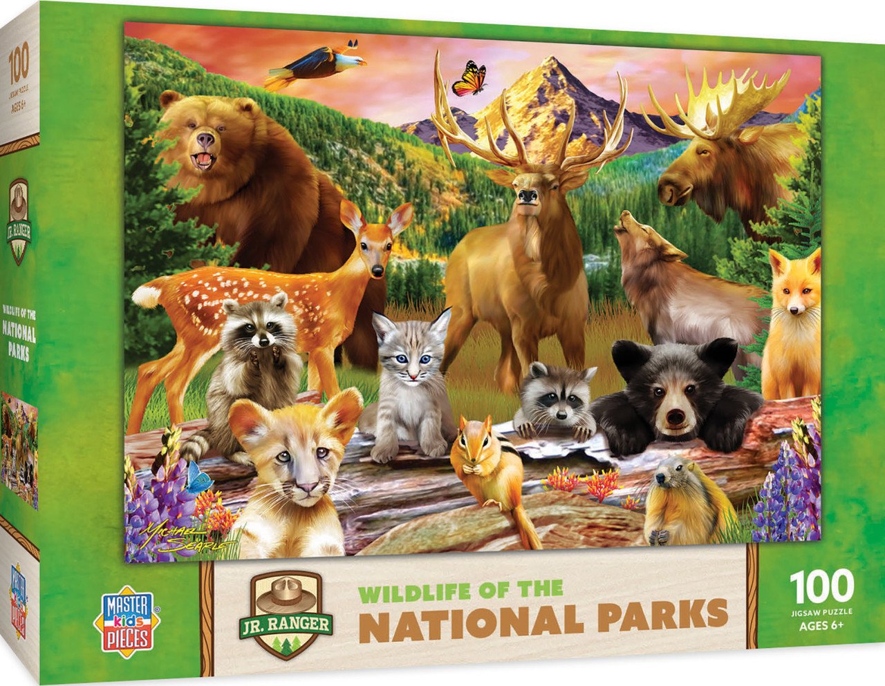 Jr Ranger - Animals of the National Parks 100pc Puzzle