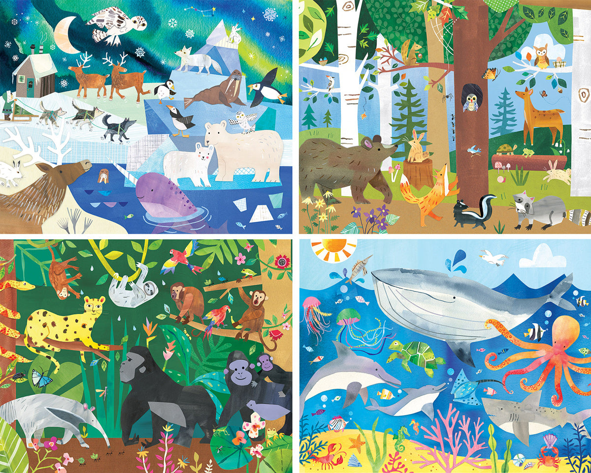 Hello, World! - 4-pack 48pc Puzzles
