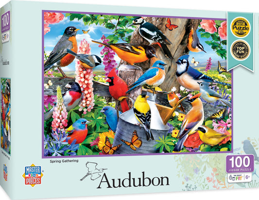 Audubon - Spring Gathering 100pc Puzzle