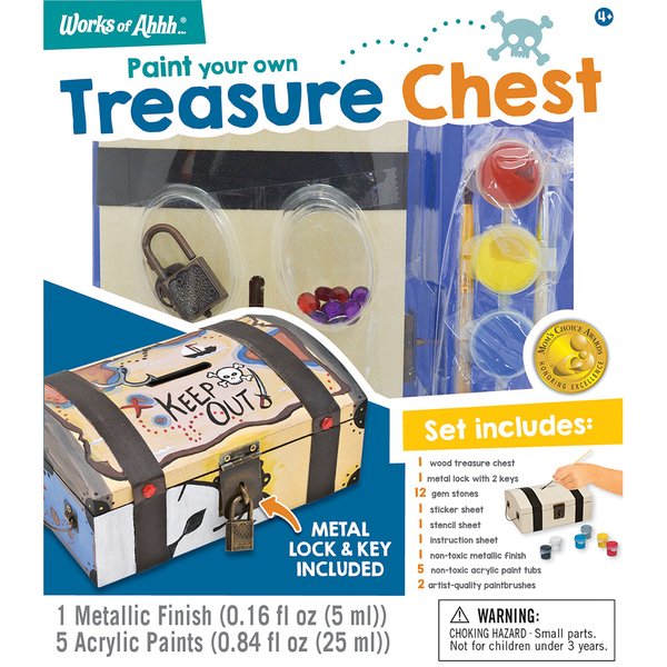 TREASURE CHEST BANK WOOD PAINT KIT